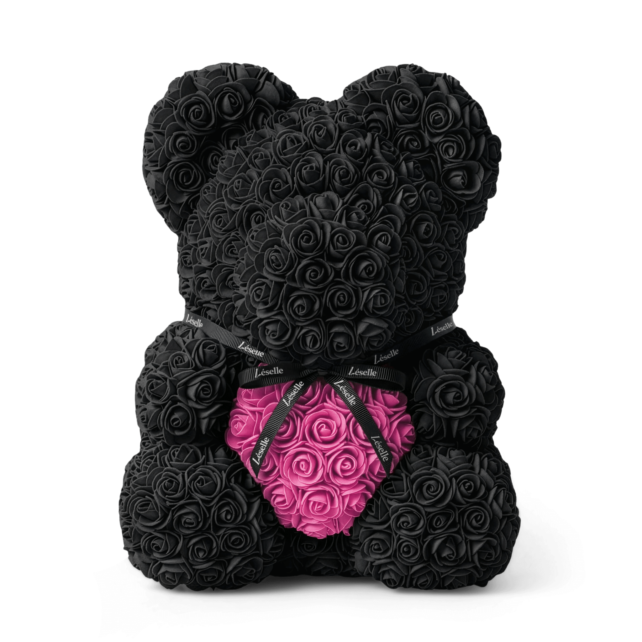 Eternal Rose Bear - Ebony Black Edition
