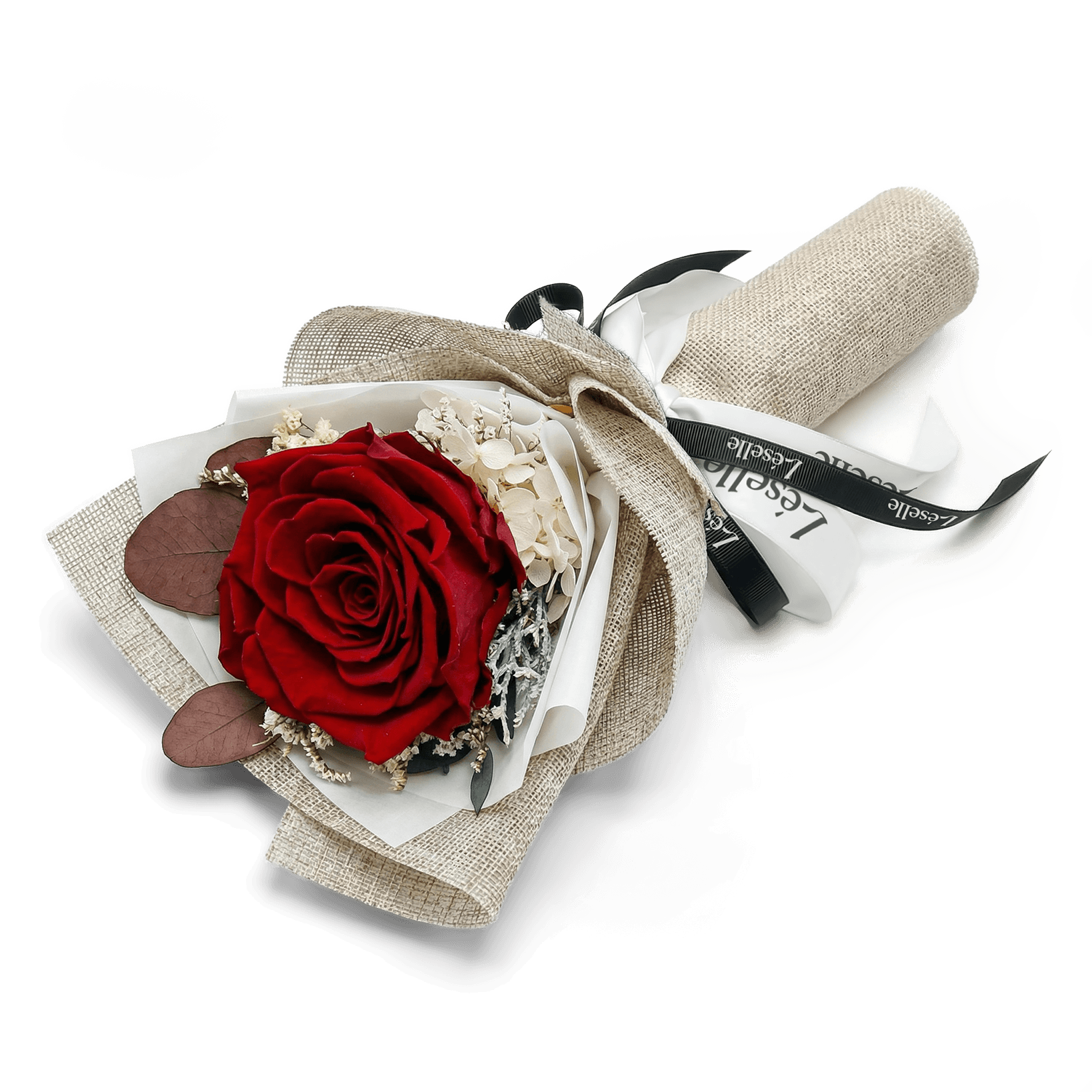 Timeless Crimson Preserved Rose Bouquet