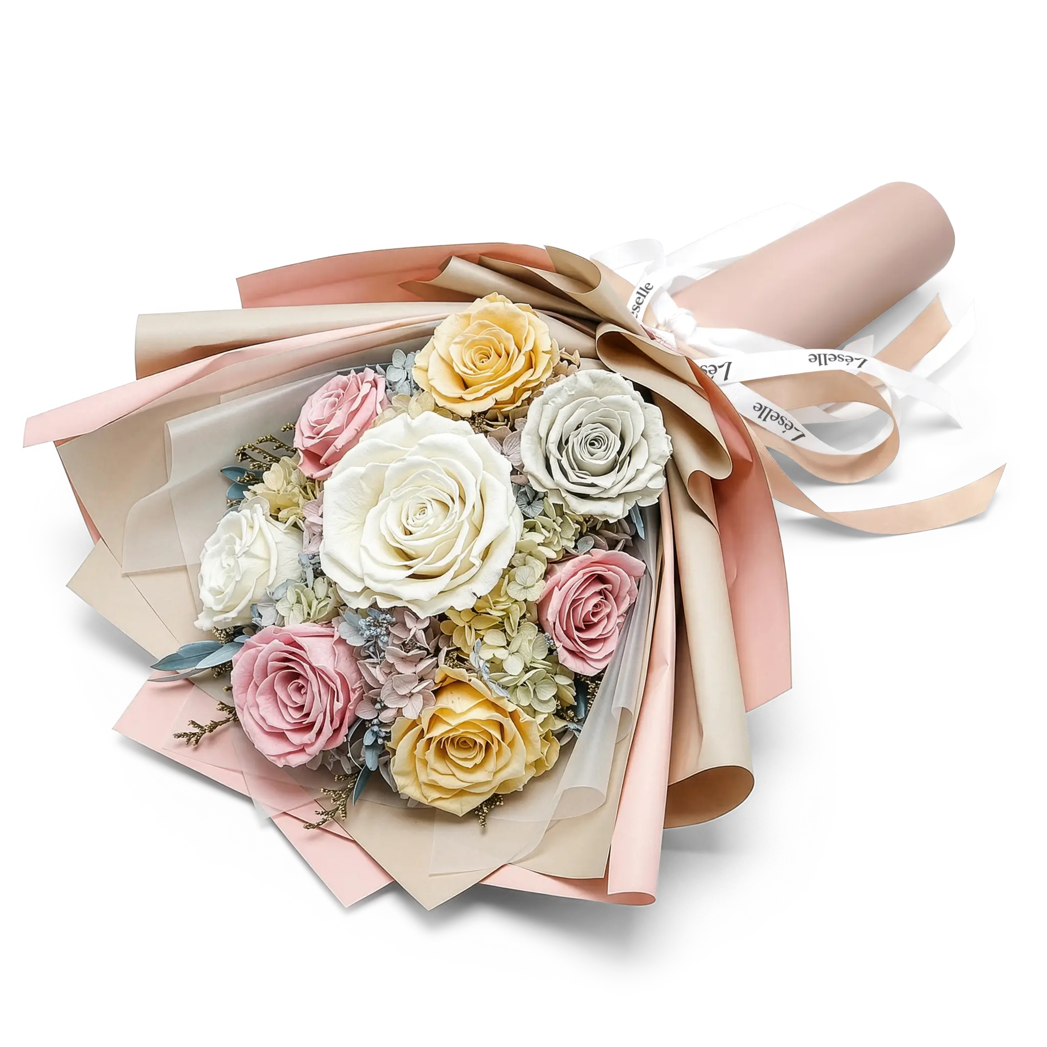 Timeless Blush Preserved Rose Bouquet