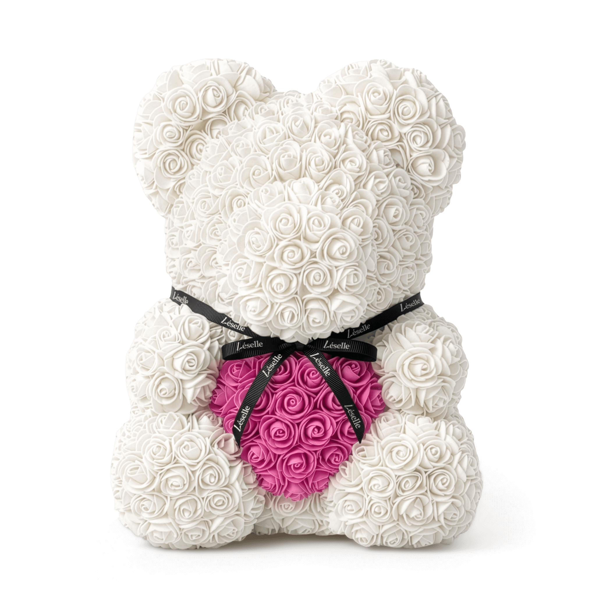 Eternal Rose Bear - Pearl White Edition