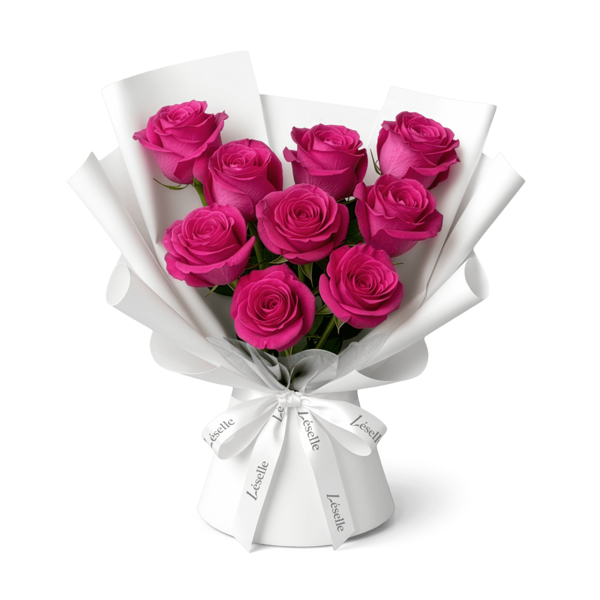 Pink Floyd // Premium Ecuadorian Hot Pink Rose Bouquet