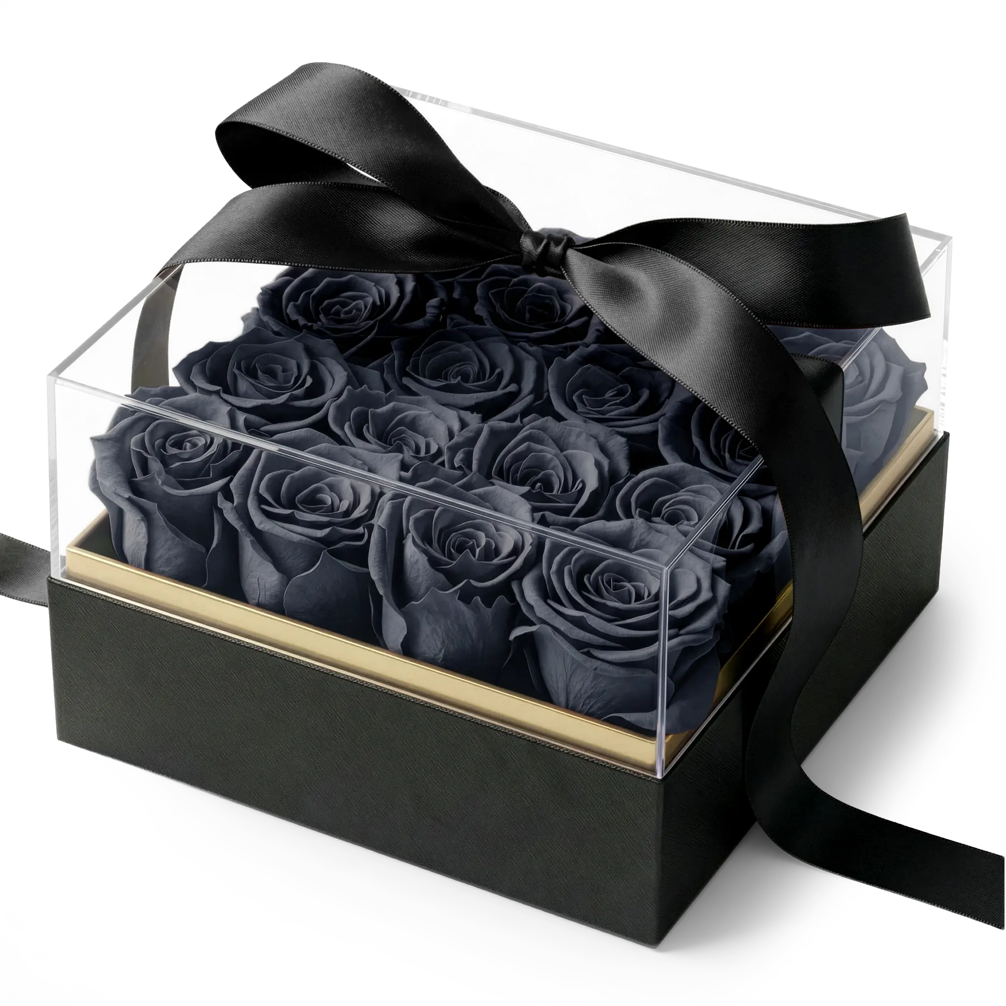 Elegant Square Rose Box