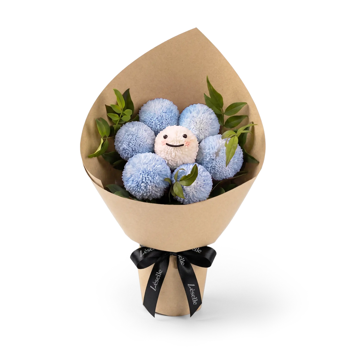 Azure Smile Pom Pom Bouquet