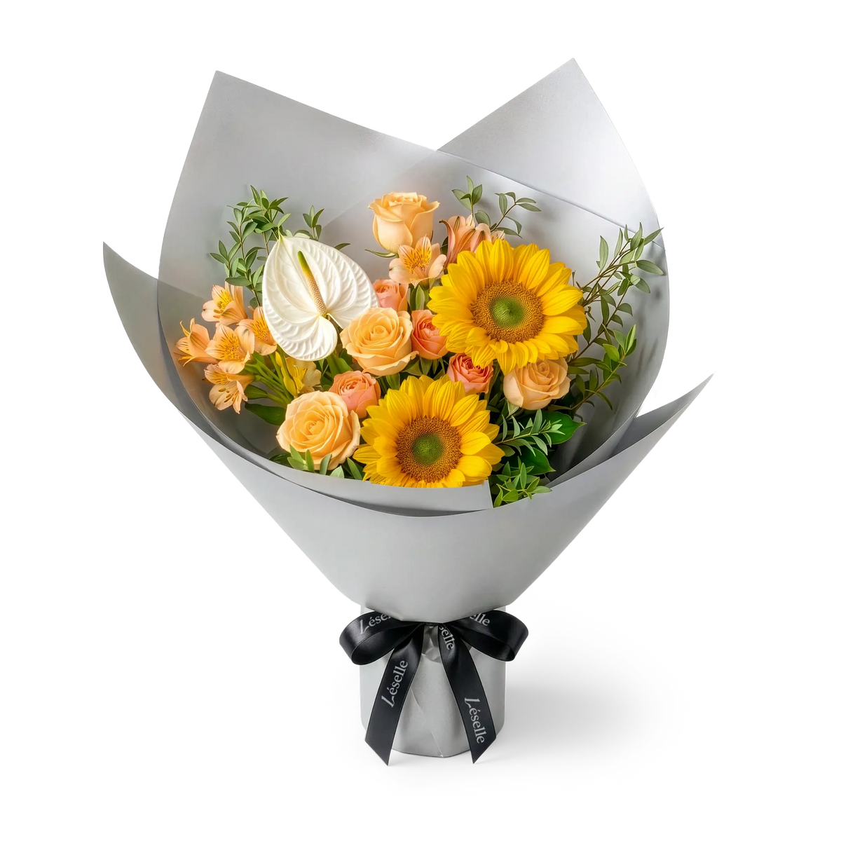 Sunlit Elegance Sunflower Mixed Bouquet