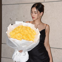 Fresh Flower Bouquet - Yellow Roses - 33/50/99 Roses