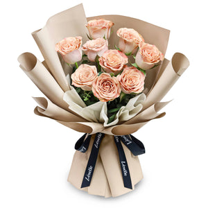 Fresh Flower Bouquet - Cappuccino Roses