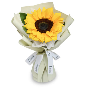 Fresh Flower Bouquet - Classic Sunflower (S) - Green Wrapper