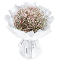 Fresh Flower Bouquet - Pink Baby's Breath (L)