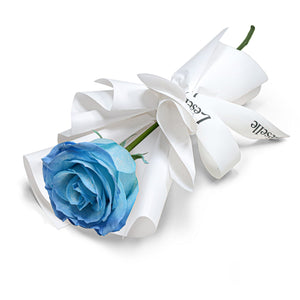 Fresh Flower Bouquet - Single Sky Blue Rose