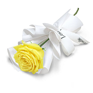 Fresh Flower Bouquet - Single Yellow Rose