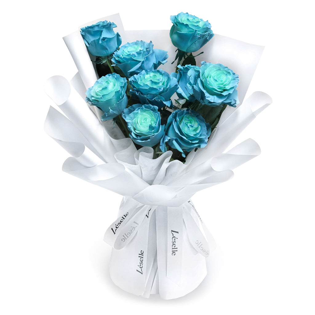 Fresh Flower Bouquet - Tiffany Blue Roses - 9/11 Roses