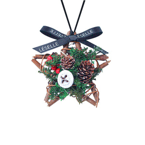 Mini Eternal Christmas Wreath 迷你聖誕五角星永生花環