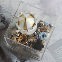 Preserved Flower - Carousel with Music and LED light (gold/black)