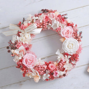 Léselle Preserved Flower - Christmas Wreath (pink)